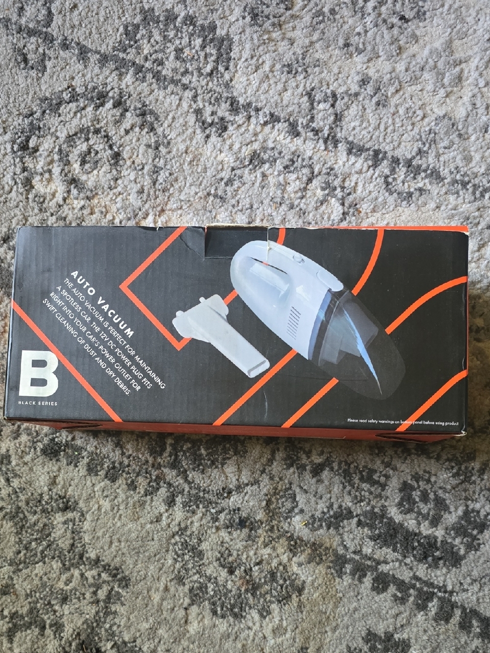 Auto Vacuum Cleaner - White/Black